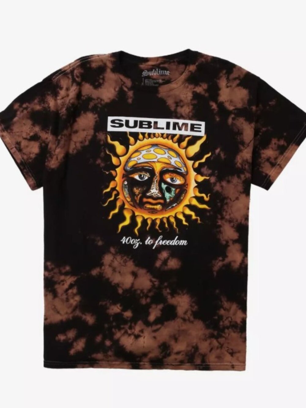 Sublime 40 Oz. To Freedom Sun Bleach-Dyed T-Shirt